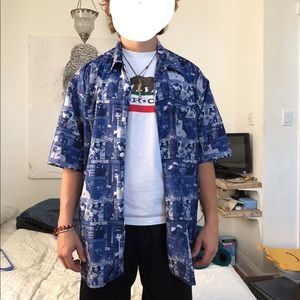 VINTAGE Source Magazine Hawaiian Shirt